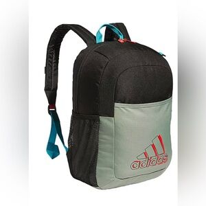 Adidas Ready Unisex 17" Backpack GREEN BLACK 15" Laptop SCHOOL BAG WIPE NEW $45